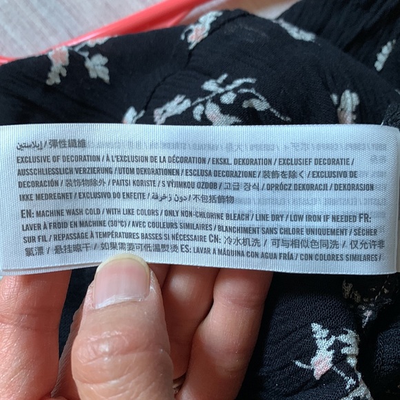 NWT A&F Abercrombie & Fitch floral corset peplum blouse - Picture 10 of 10